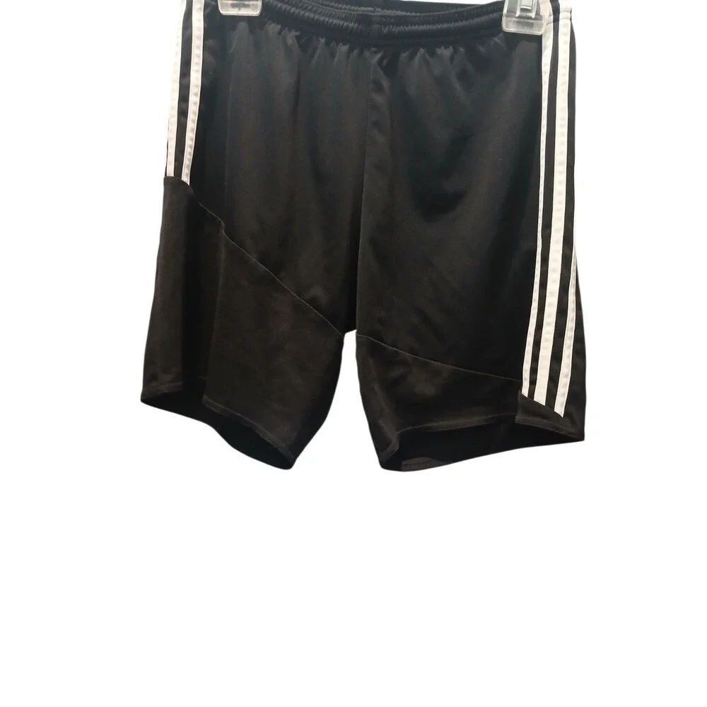 Adidas Athletic Shorts Men’s Size S Black 3 Stripe Drydye Workout Gym Training